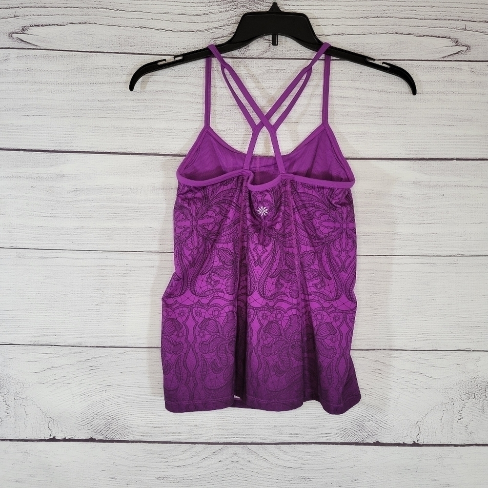 Athleta Harmonious Floral Print Racerback Tank Women's Size Small - Picture 4 of 4
